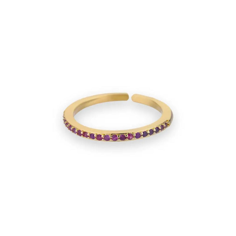 Anel Dourado Feminino Modelo Violette 1
