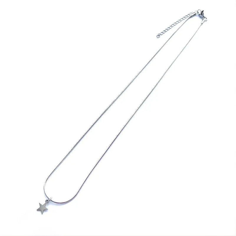 Colar de Aco Inoxidavel Modelo Star