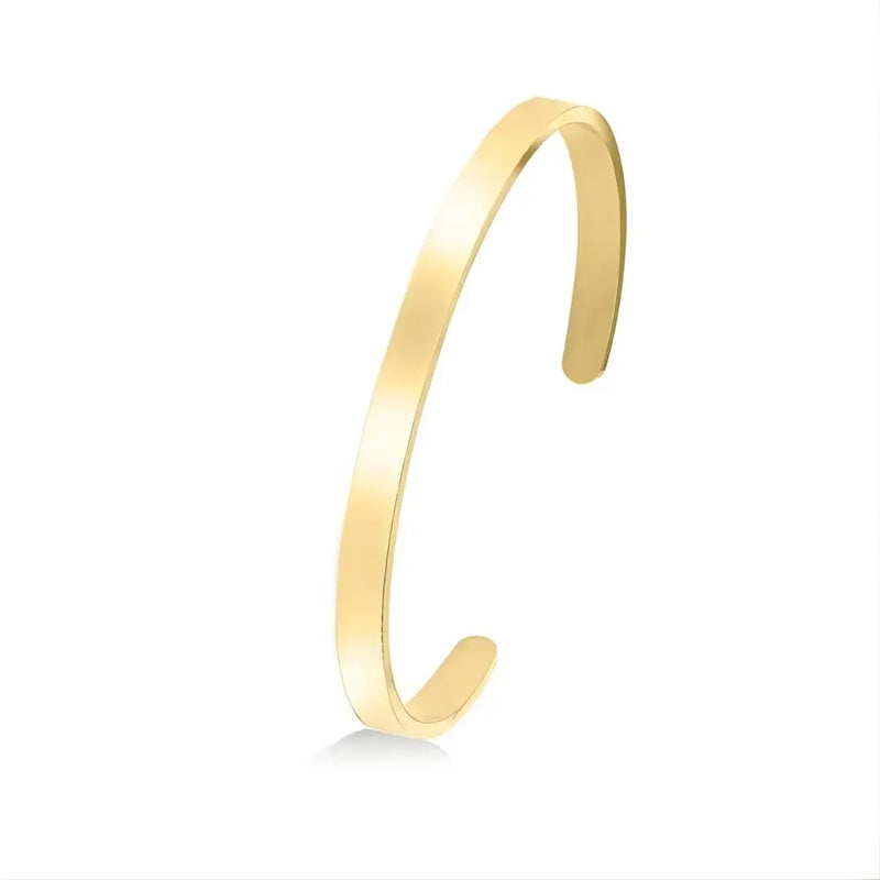 Bracelete Dourada Modelo Novara fundo branco