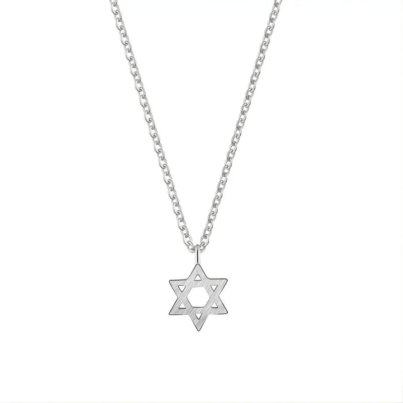 Colar Aco Inoxidavel Modelo Hexa Luz