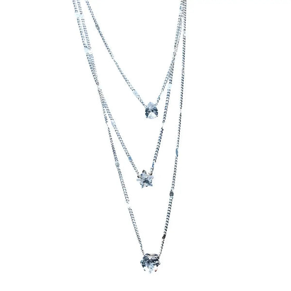 Colar Feminino de Prata Modelo Heart