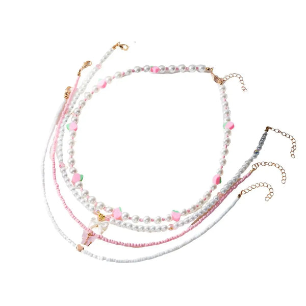 Colar de Miçanga Celeste Pink