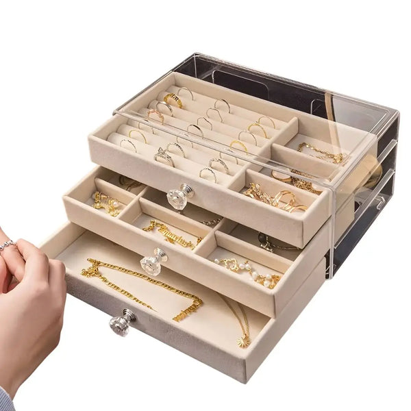 Porta Joias Purezza Bege