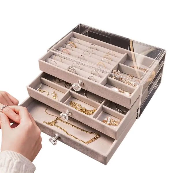 Porta Joias Purezza Cinza