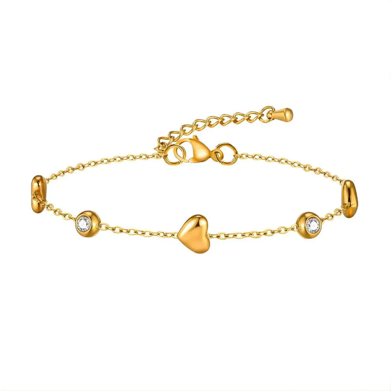 Pulseira Dourada Modelo Elise fundo branco