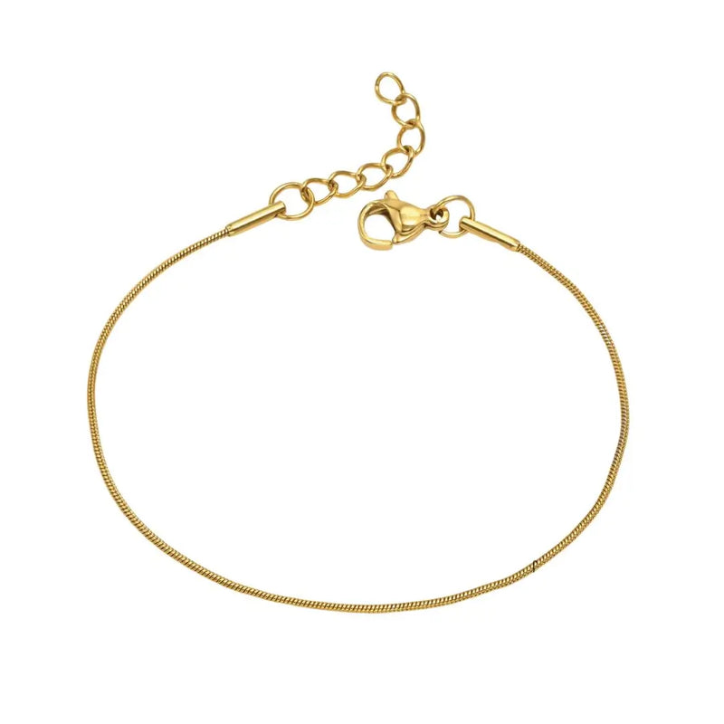 Pulseira Dourada Modelo Soleil fundo branco