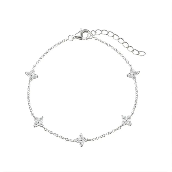 Pulseira de Prata Modelo Leaves