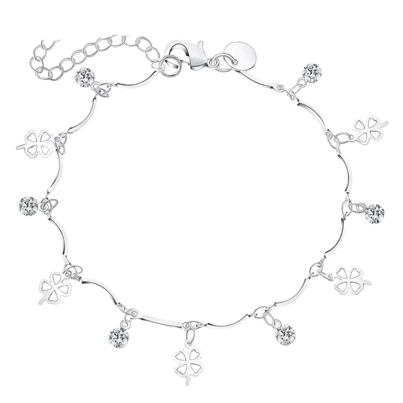 Pulseira de Prata Modelo Alada fundo branco
