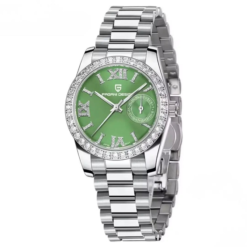 Relogio Feminino Crystal Green 