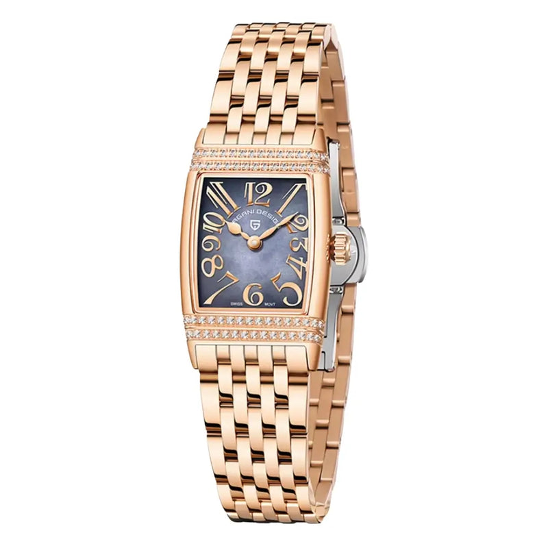 Relogio Feminino Rose Gold Grey 