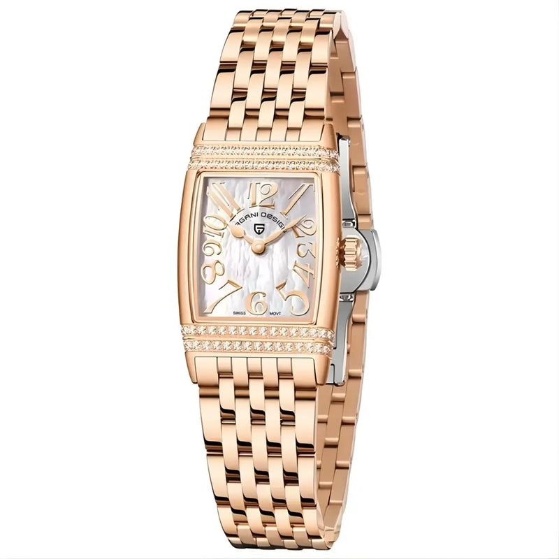 Relogio Feminino Rose Gold White 